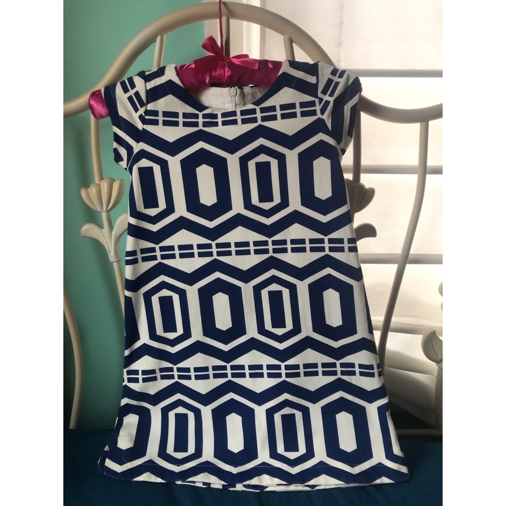 Gymboree White and Blue Dress